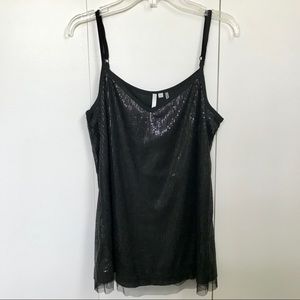 Black Sequin Top